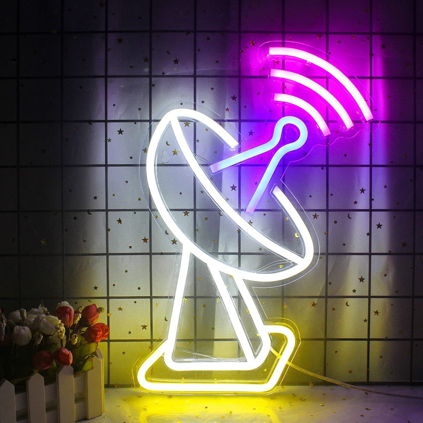 Space Signal Tower Neon Design Lights  For Home Decor