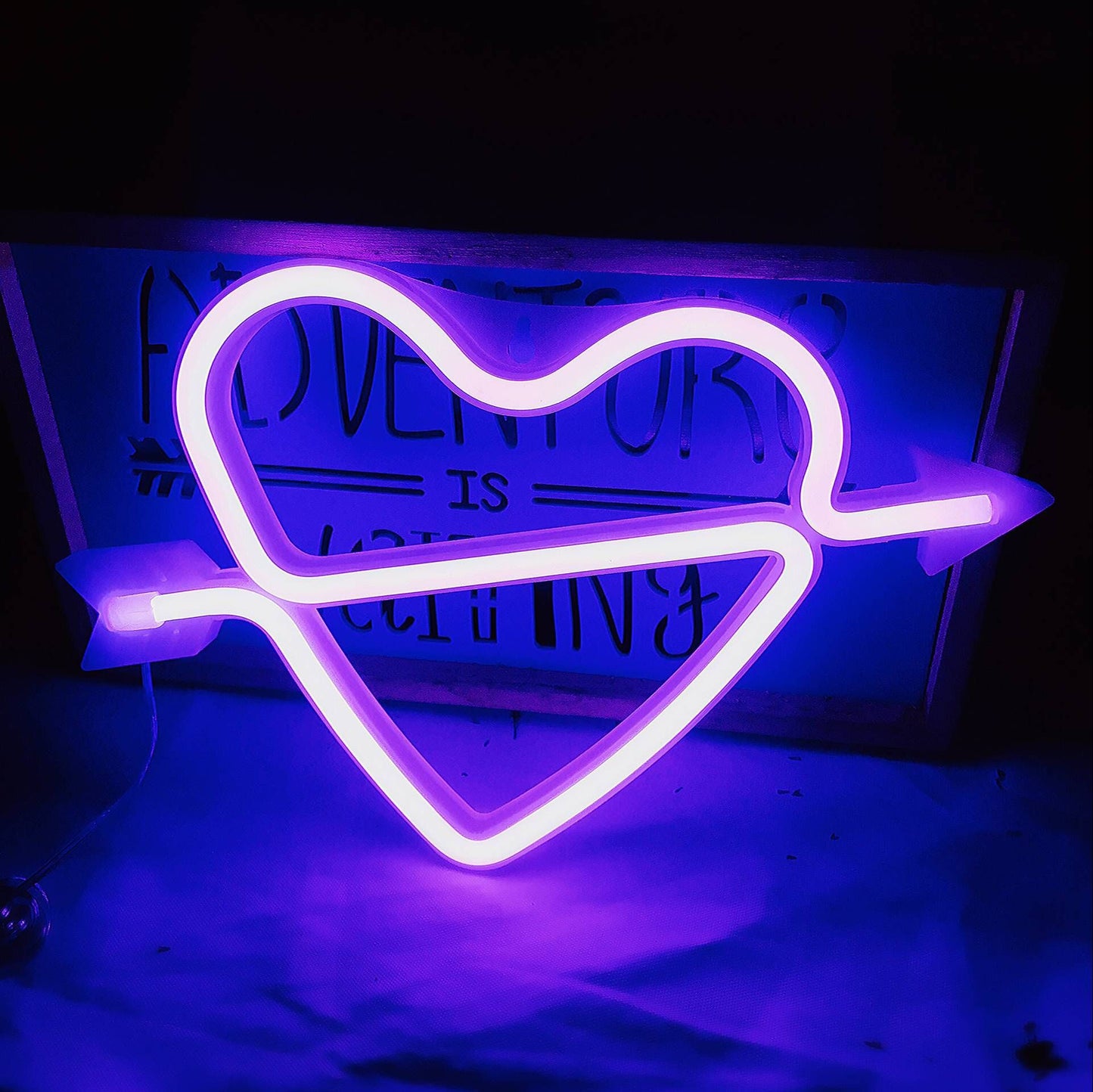 PVC Cupid Love Dormitory Neon LED Lamp