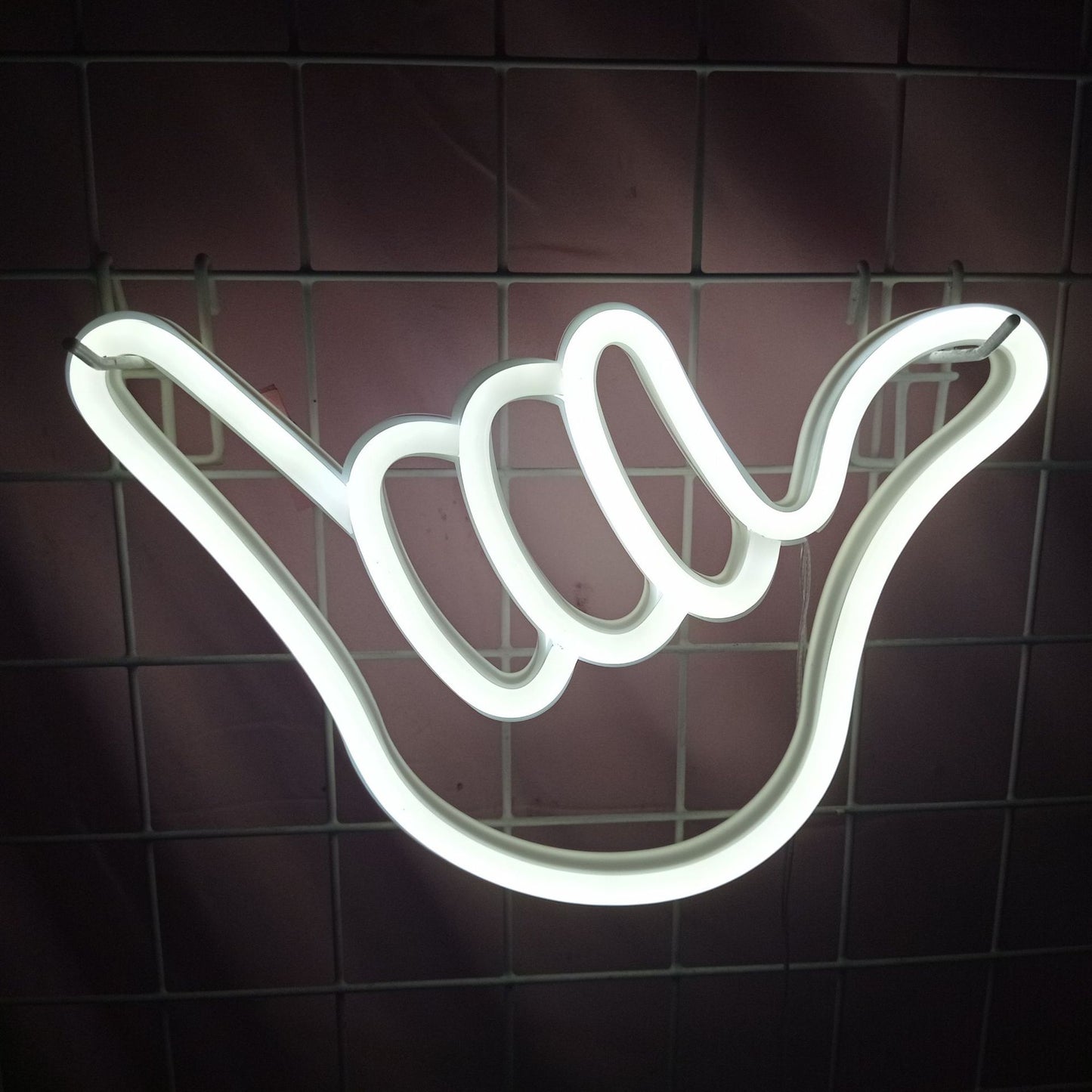 Finger Modeling PVC Neon Wall Decor