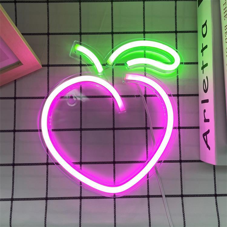 Tropical Peach Neon Decorative Nightlight