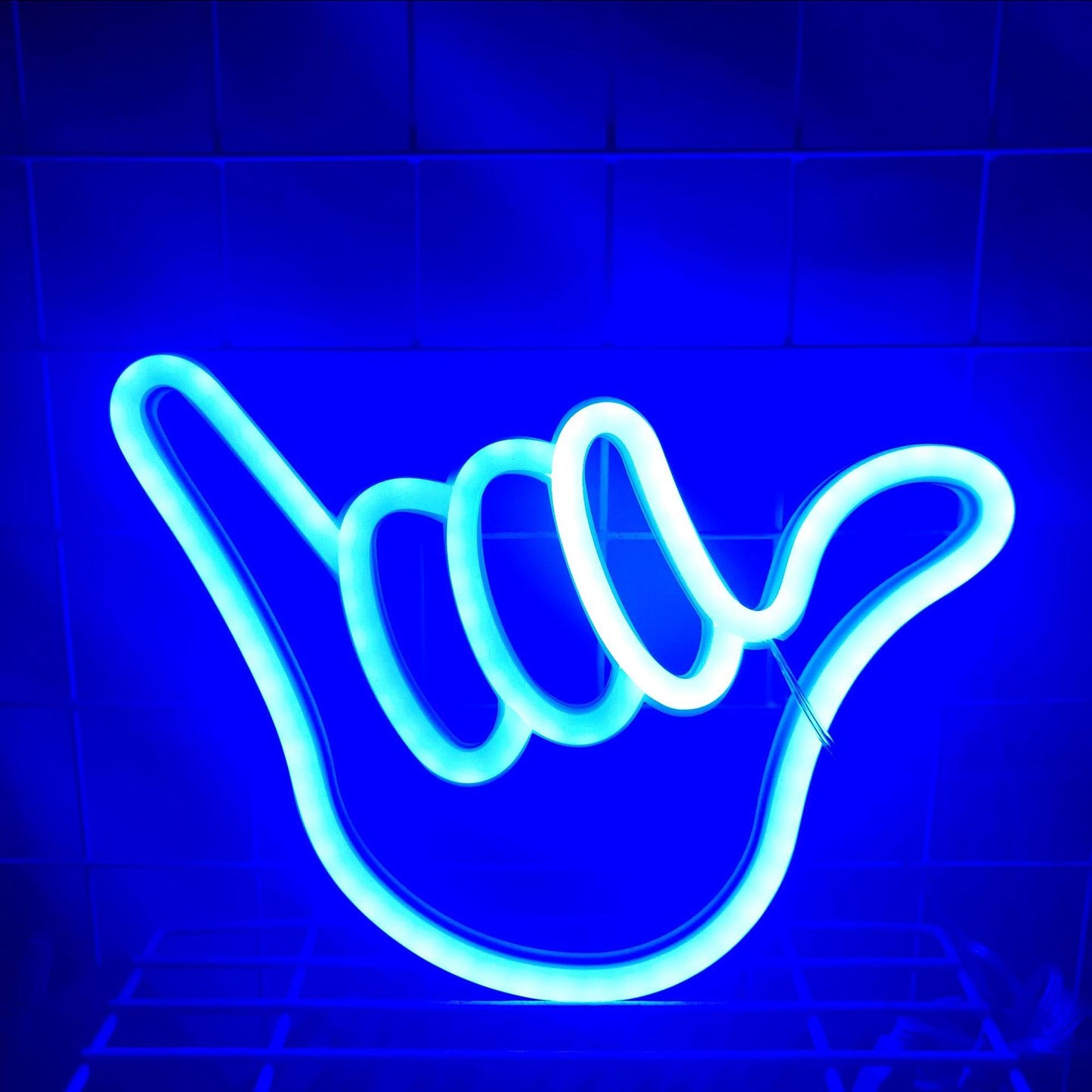Finger Modeling PVC Neon Wall Decor