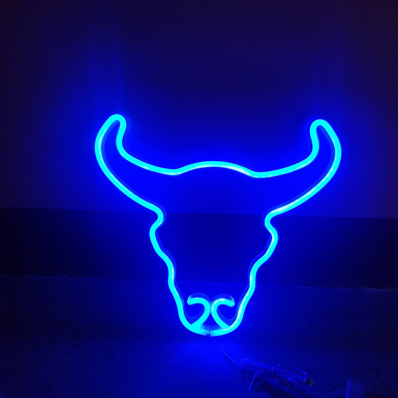 Bull-head Hanging LED Neon Design Lights