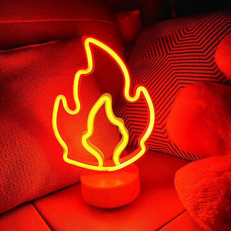 PVC Base Flame Red LED Modeling Light