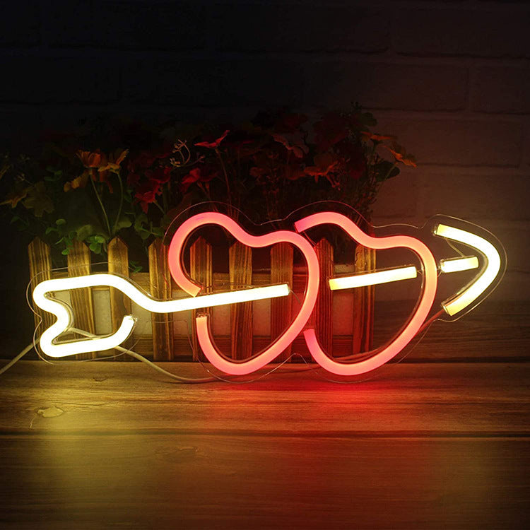 Acrylic Heart Neon Decorative Light