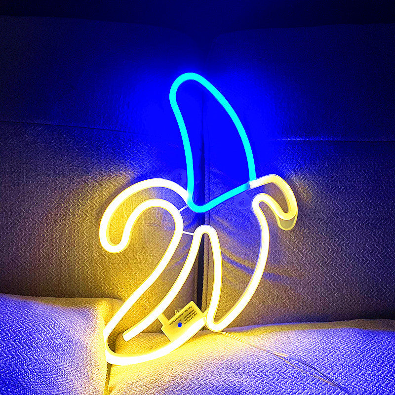 PVC Big Banana Neon Modeling Lamp