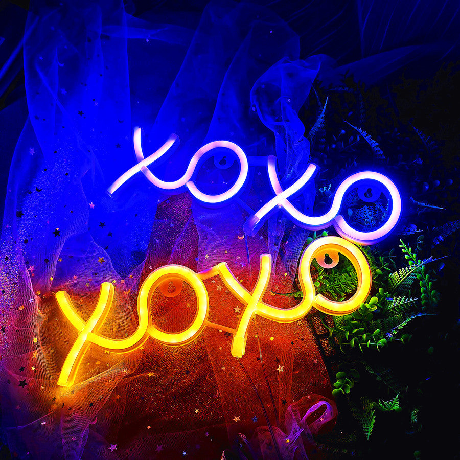 PVC XOXO Birthday Party Neon Light