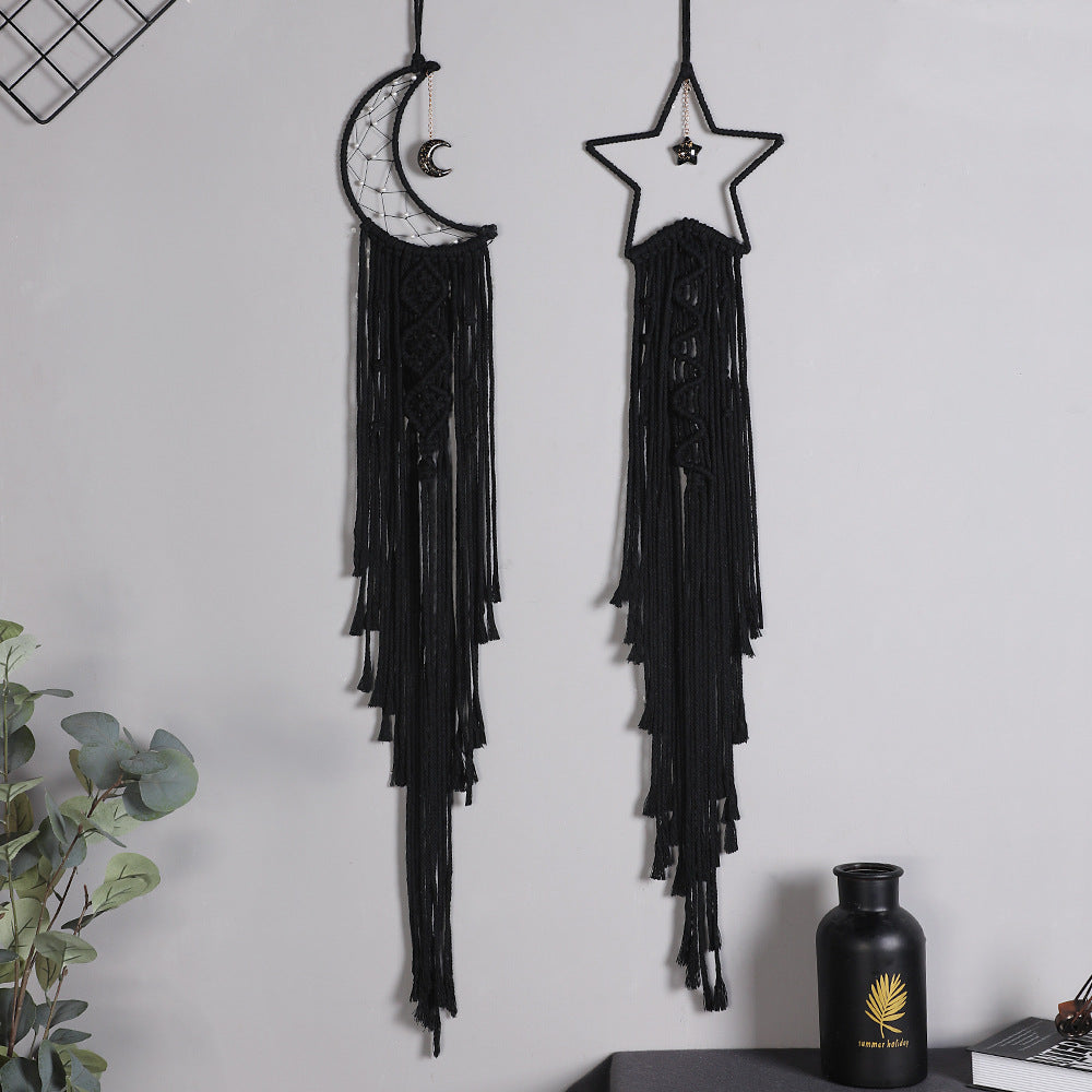 Star And Moon Tassels Weave Wall Tapestries