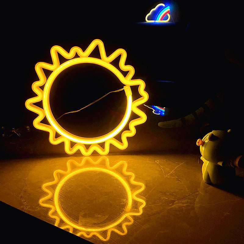 Sun Shaped Neon LED Modeling Light