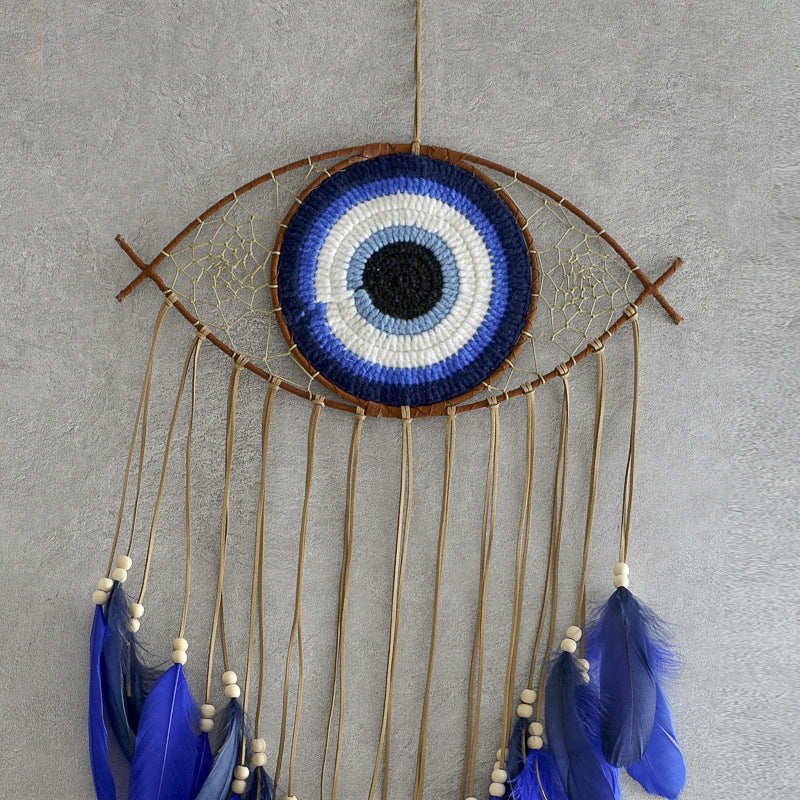 Eye Devil's Feather Weave Wall Decoration