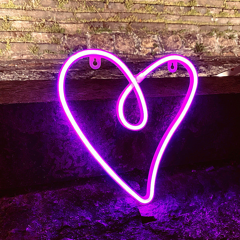 Love Shaped Love Decoration Neon Modeling LED
