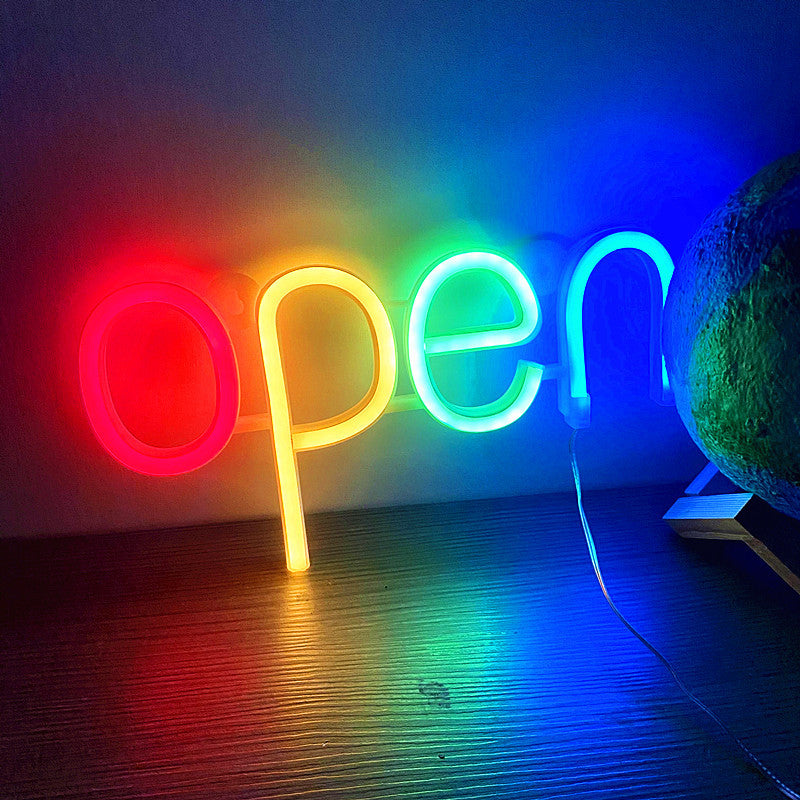 PVC Small Red Open Sign Neon Light