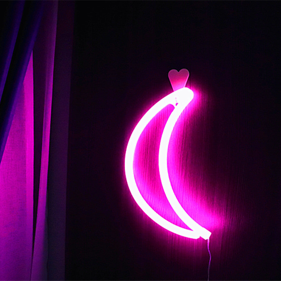 PVC Moon Modeling Neon Room Decoration Light