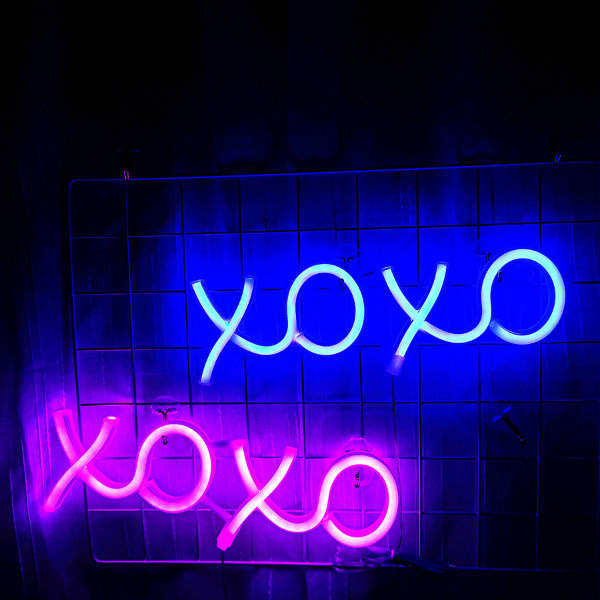 PVC XOXO Birthday Party Neon Light