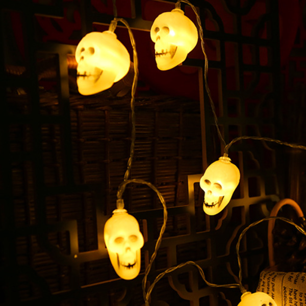 Halloween Skull Battery Powered  LED String Lights