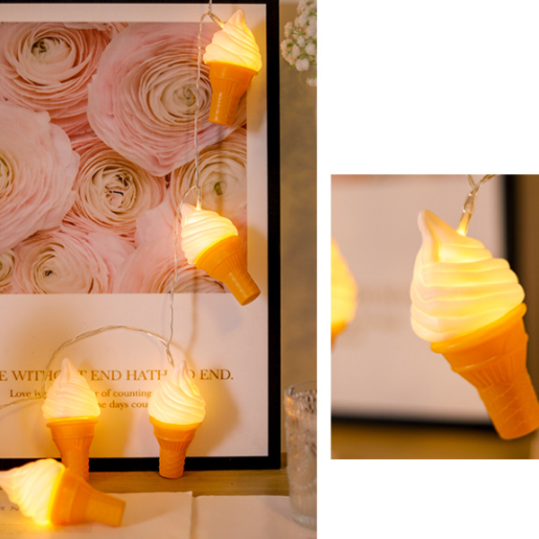 Ice Cream String Hamburger Decorative Light