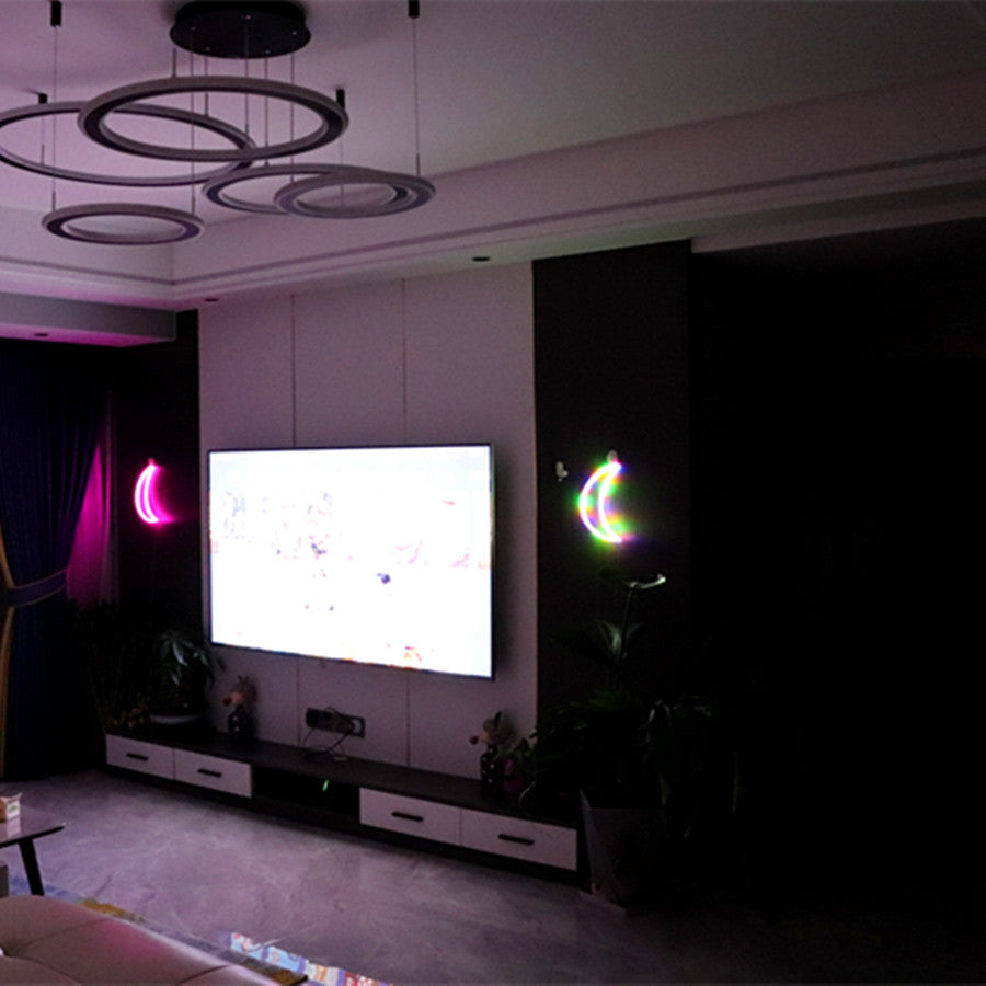 PVC Moon Modeling Neon Room Decoration Light