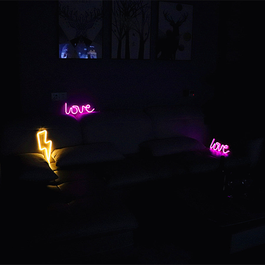 Room Decoration LOVE Modeling LED Light