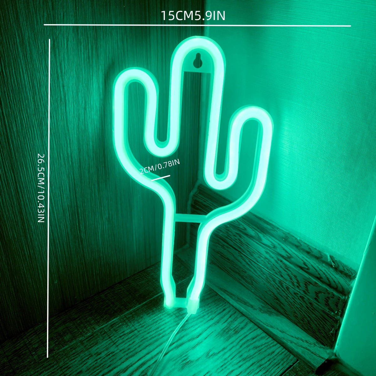 PVC Cactus Green Neon Modeling LED Light