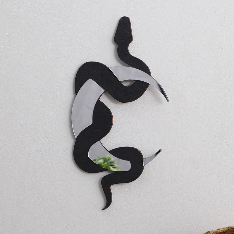 Crescent Moon Snake Wall Decorative