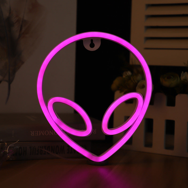LED Aliens ET Colorful Neon Light  for Bedroom Decor Party Neon Sign