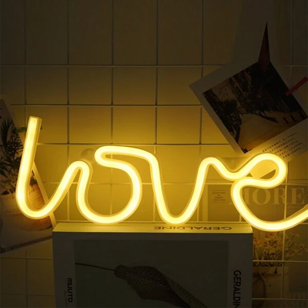 Love Neon Sign Lights Letter Design Led Neon Light For Home Decor