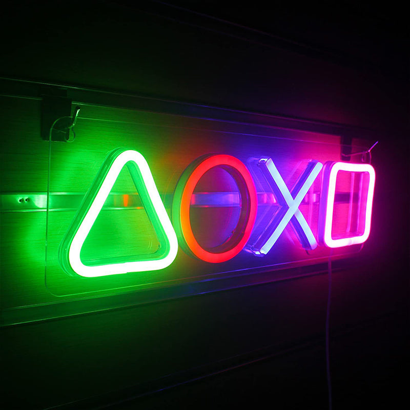 Colorful Led Neon Light Game Icon Sign Lamp USB Game Neon Light Sign Control Decor Lamp