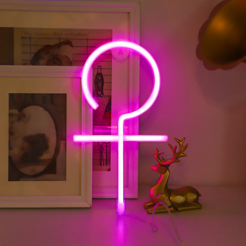 Boy Girl Sign Neon Light Modeling Wall Art Room Decor LED Neon Lamp