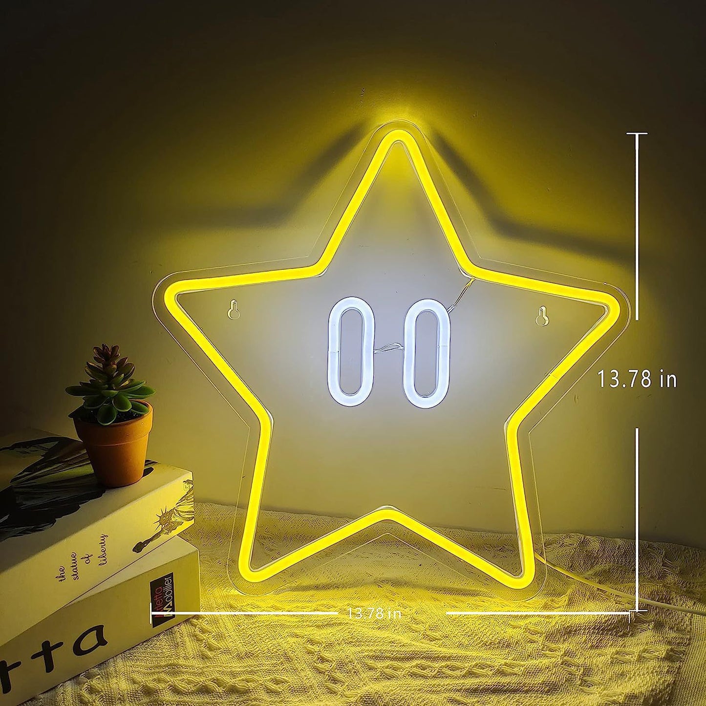 Star Shape LED Neon Sign Lights Sky Modeing Lamp Nightlight Ornaments