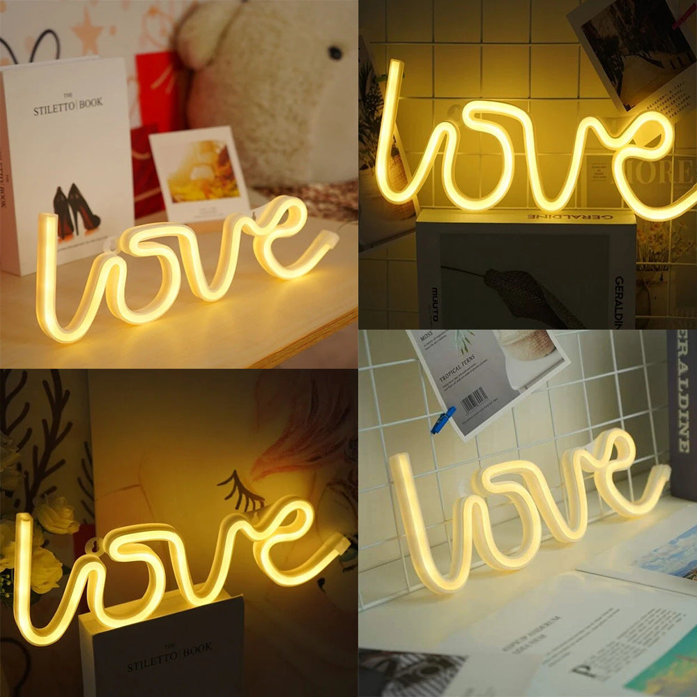 Love Neon Sign Lights Letter Design Led Neon Light For Home Decor