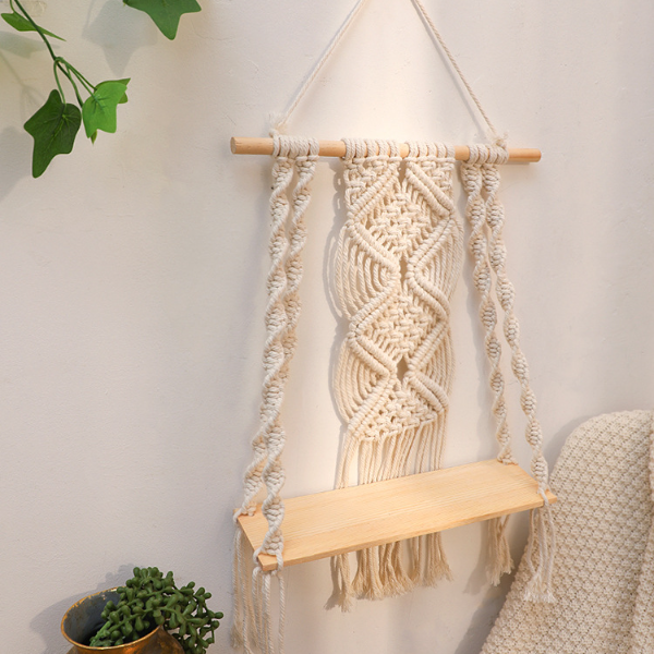 Bohemian Weave Tassels Shelf Wall Decorative