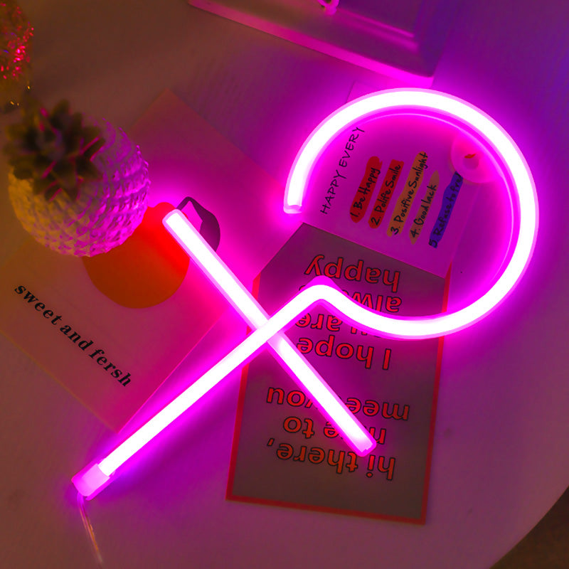 Boy Girl Sign Neon Light Modeling Wall Art Room Decor LED Neon Lamp