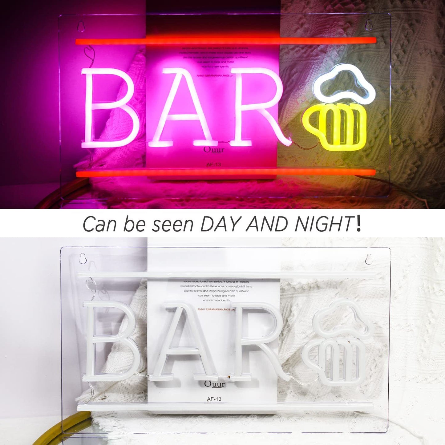 Bar Letter Beer PVC Led Neon Light