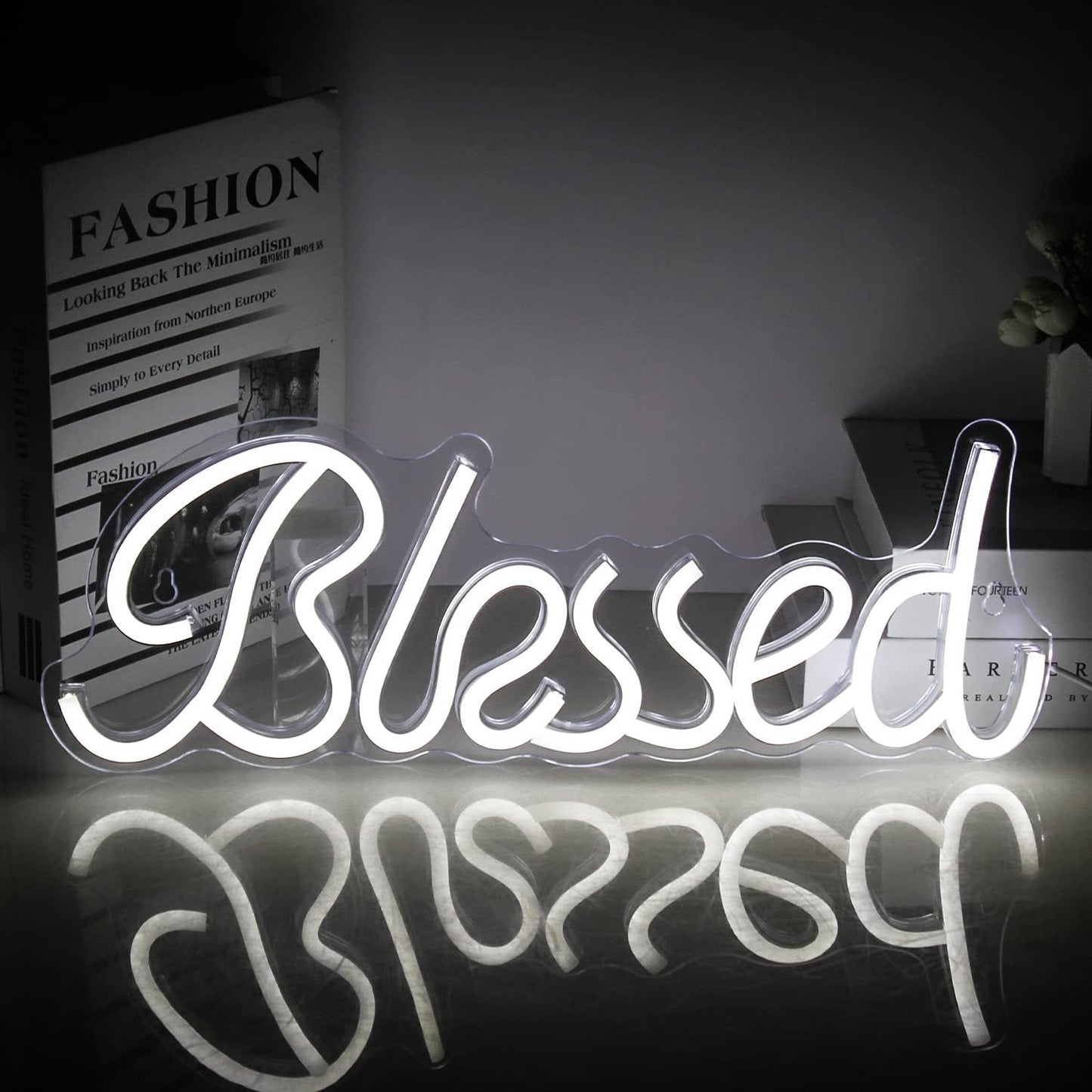 Blessed Neon Light PVC Letter Led Lamp Decor