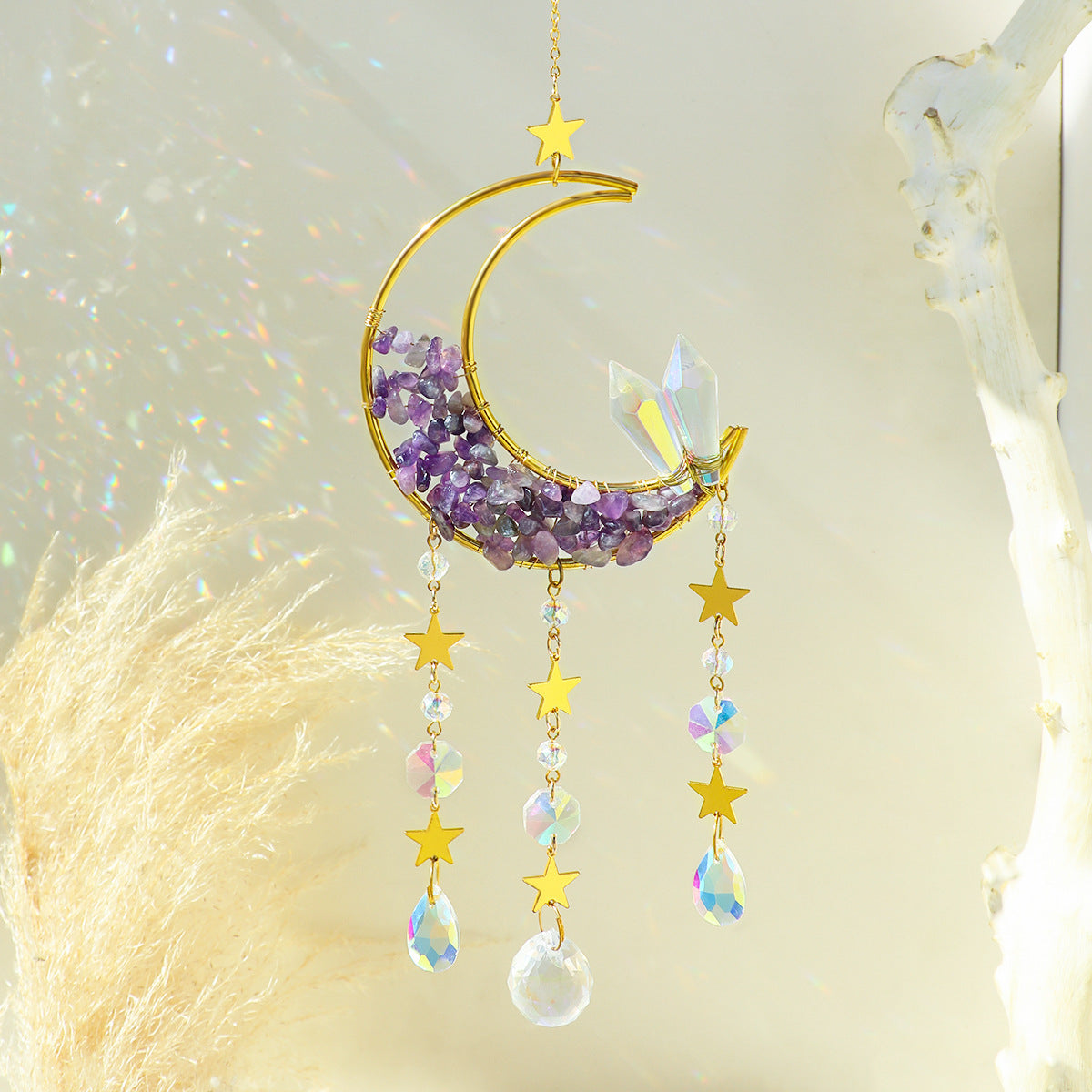 Moon Crystal Pendant Decoration