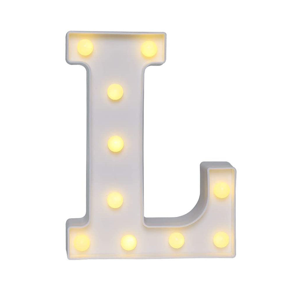 Alphabet Letter LED Lights Luminous Alphabet Lamp Decoration Battery Night Light For Wedding Birthday Party Letters Decor