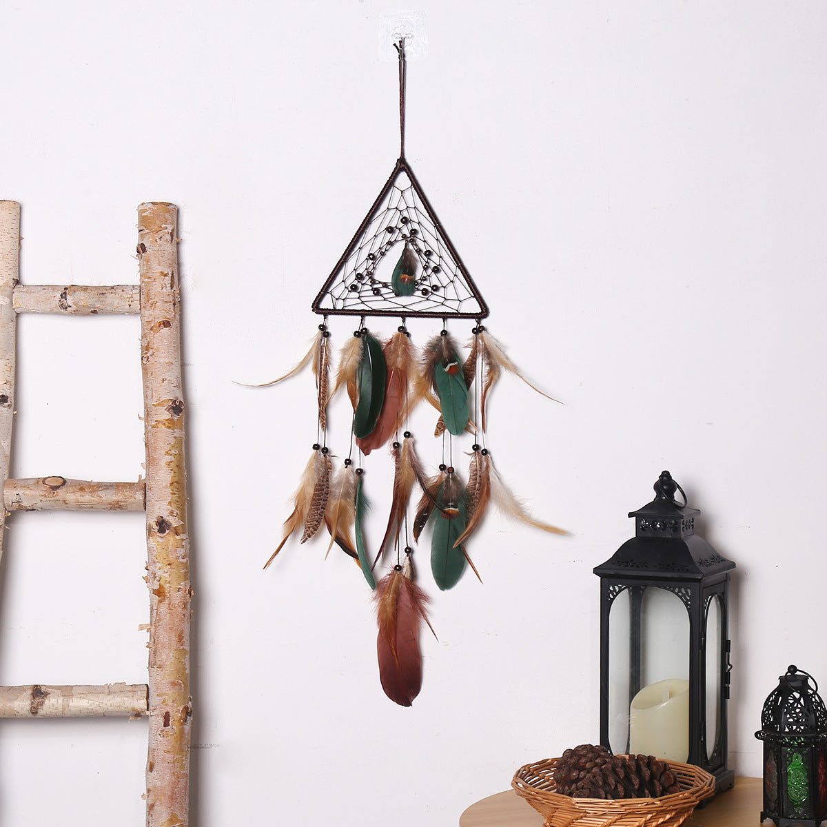 Brown Feather Weave Dream Catcher