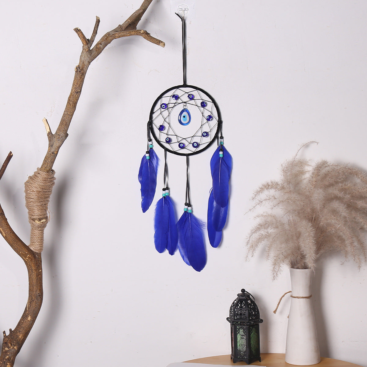 Retro Indian Style Feather Weave Dream Catcher Decoration
