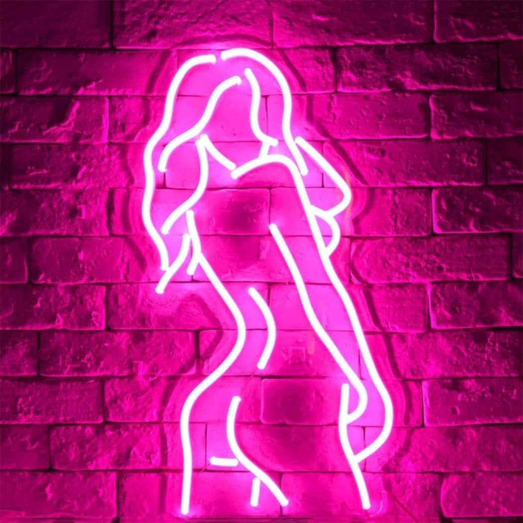 Sexy Girl Decorative Lighting Silicone LED Neon