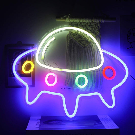 Colorful UFO Shape LED Neon Decoration Light