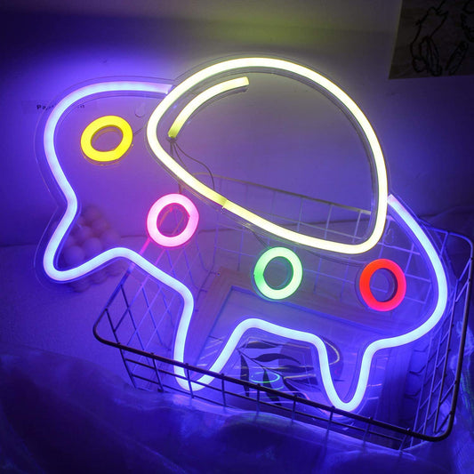 Colorful UFO Shape LED Neon Decoration Light