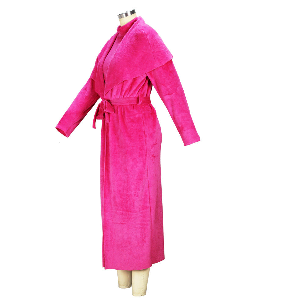 Pure Color Temperament Women's Dress Two-Piece Suit