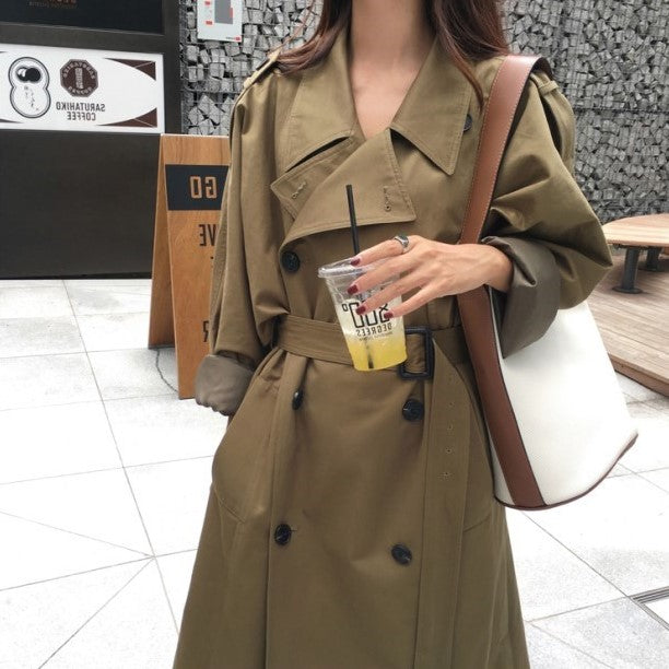 Ladies Solid Spring Long Coats