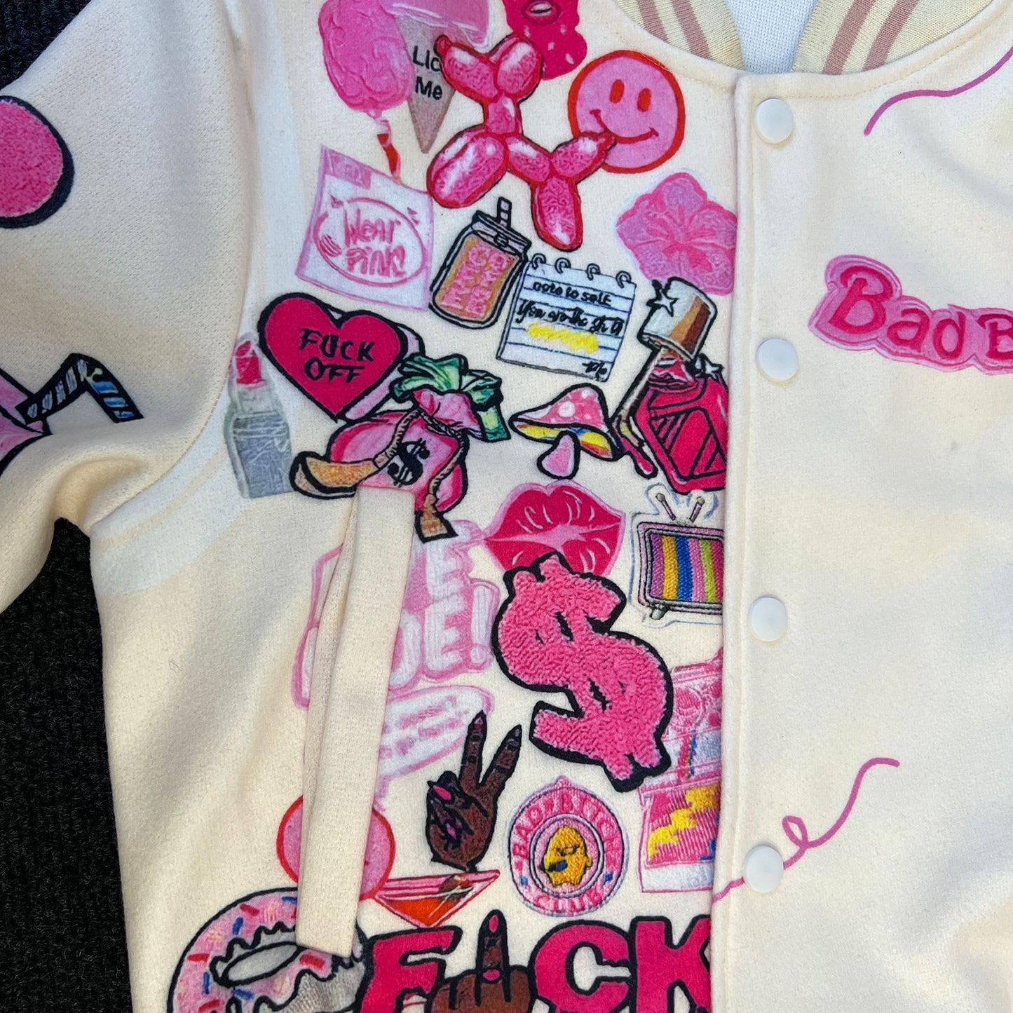 Fashion Letter Embroidery Long Sleebe Baseball Jacket
