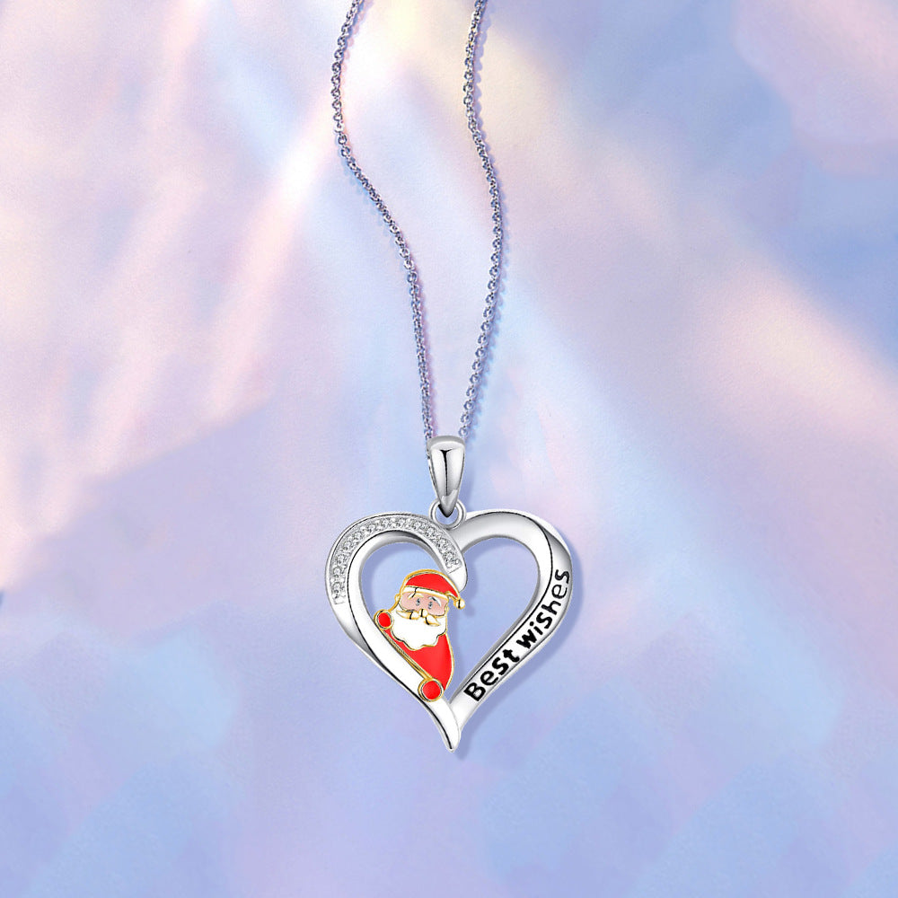 Christmas Love Pendant Necklace For Women