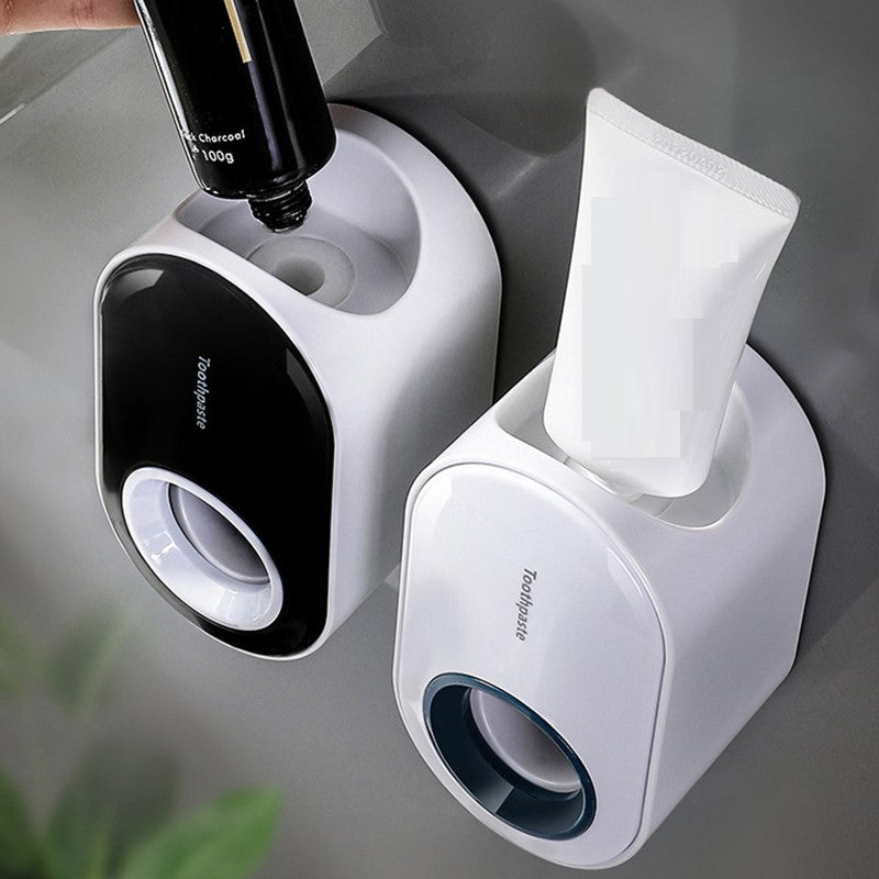 Bathroom Toothpaste Squeezer Automatic Toothpaste Dispenser Dust-proof Toothbrush Holder Wall Mount Stand Bathroom Accessories