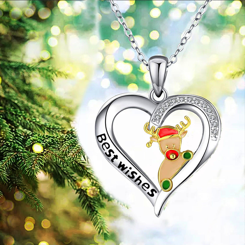 Christmas Love Pendant Necklace For Women