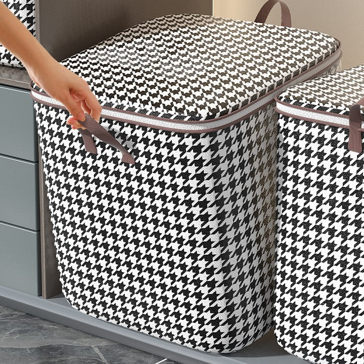 Quilt Storage Box Dustproof Organizers Non-woven Wardrobe Space Saving Bag House-moving Bedding Box Travel Storage Organization