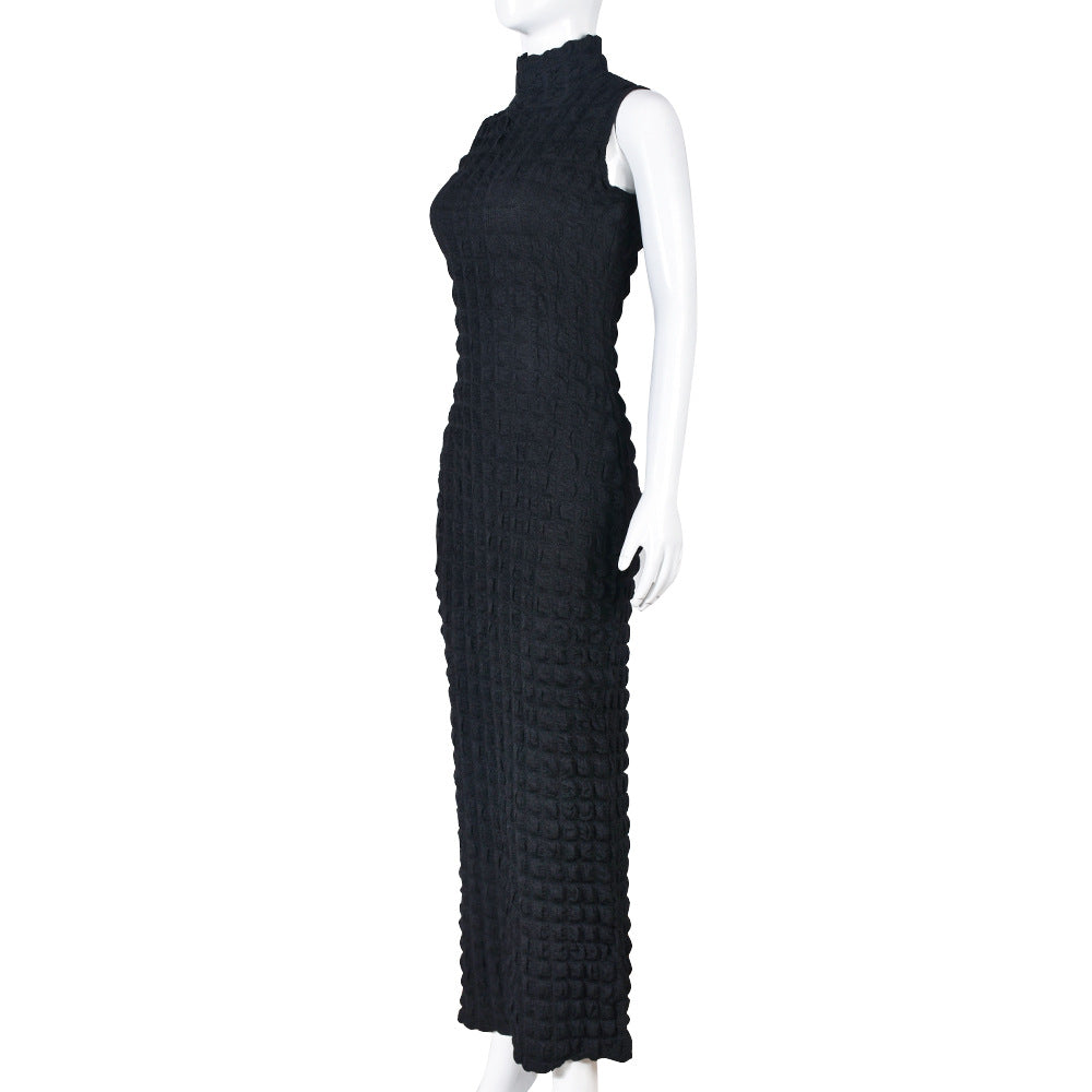 Women Black Sleeveless Maxi Dress
