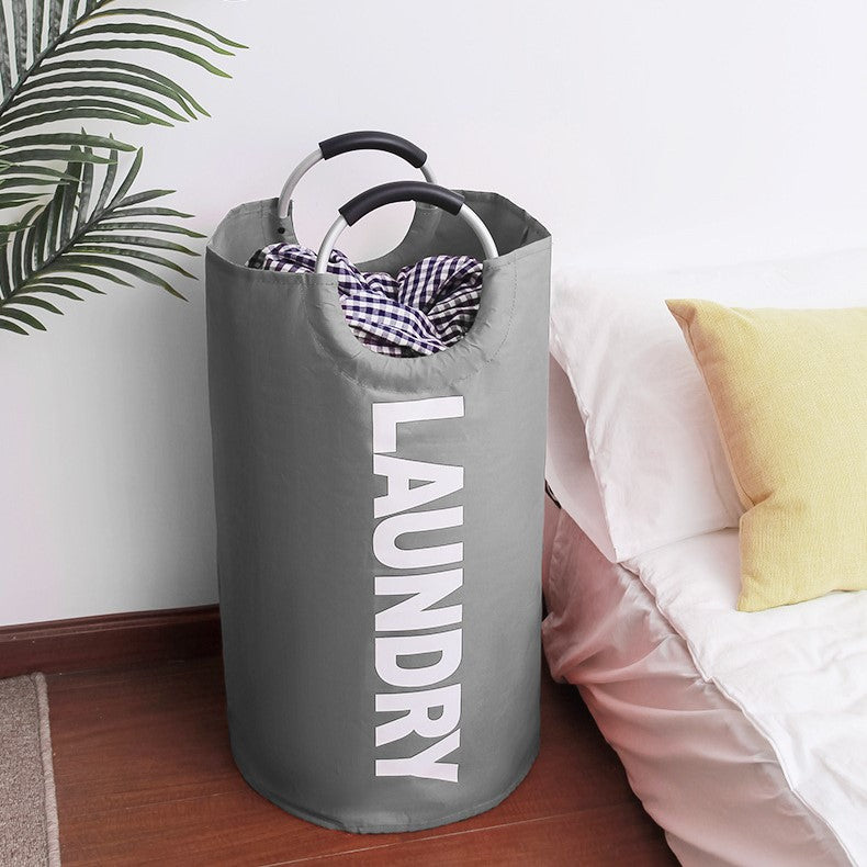 90/115L Large Laundry Basket Foldable Oxford Fabric Laundry Hamper with Aluminum Handle Oversize for Home Storage Organizer Collapsible Dirty Clothes Hamper