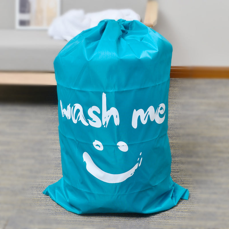 Nylon Laundry Bag Travel Storage Pouch Machine Washable Dirty Clothes Organizer Folding Wash Drawstring Bag Bathroom Accessories